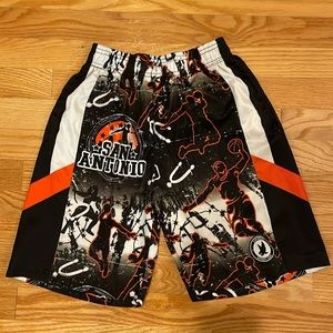FLOW SOCIETY Flow Hoops San Antonio Spurs Basketball Shorts Youth Medium M